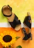 Sandalen aus Nappaleder (schwarz 38)
