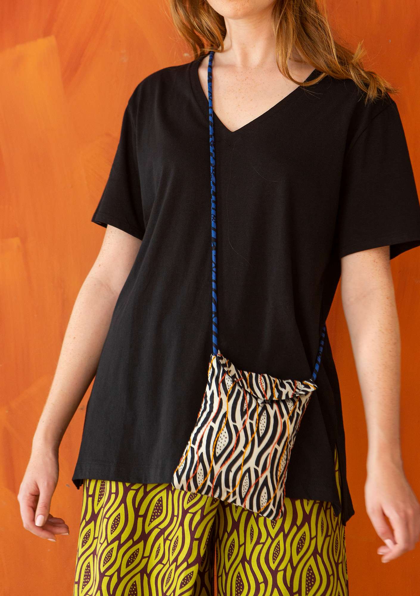 Tasche „Zebra“ aus Öko-Baumwolle schwarz thumbnail