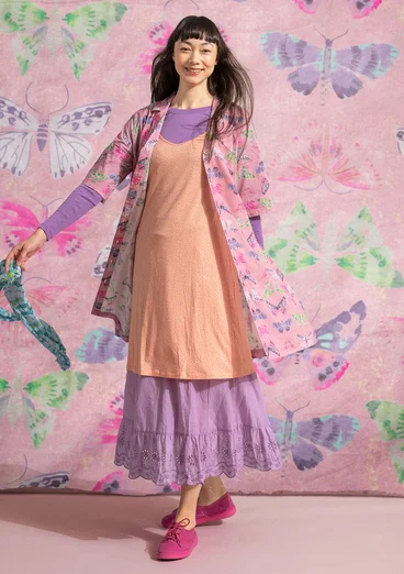 “Fjäril” woven organic cotton dress - dusky pink