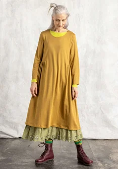 “Judit” organic cotton/modal jersey dress - camel