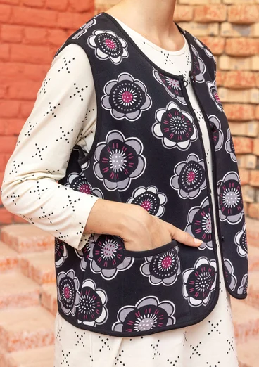 “Soho” organic cotton jersey waistcoat - black