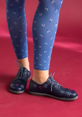 Kengät ”Freja�” nappaa - tumma indigo