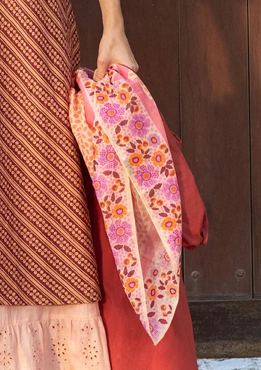 Tørklæde "Kirana" i økologisk bomuld - lys åkande