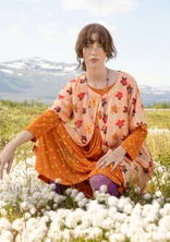 “Brush” woven tunic in organic cotton - lilja