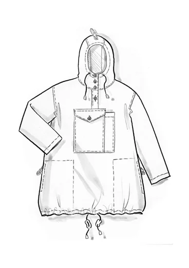 Einfarbiger Anorak „Tundra“ aus Bio-Baumwolle - ungefärbt