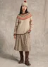Jerseykleid „Taiga“ aus Bio-Baumwolle/Leinen (taupe L)