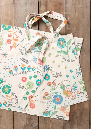 Tas M van biologisch katoen - multicolour