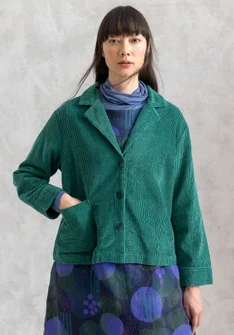 Cordjacke „Rime“ aus Bio-Baumwolle - hellflaschengrün