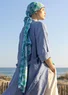 “Fjäril” organic cotton scarf (blue jay One Size)