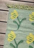 "Wildflower" organic cotton rug (dusty green One Size)