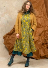 Gilet long en mélange d’alpaga duveteux - ocre/chiné