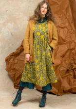 Gilet long en mélange d’alpaga duveteux - ocre/chiné