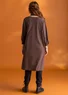 “Ylva” jersey dress in organic cotton/spandex (French roast XXL)
