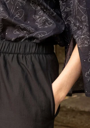 Webhose „Anglaise“ aus Bio-Baumwolle - schwarz