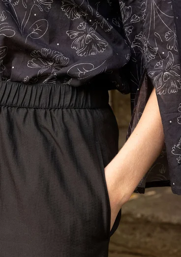 Webhose „Anglaise“ aus Bio-Baumwolle - schwarz