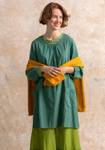 Woven tunic in cotton/modal/viscose -