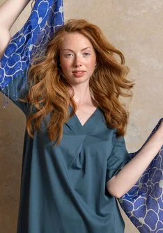 Jerseykleid „Ophelia“ aus Bio-Baumwolle/Modal - indigogrün