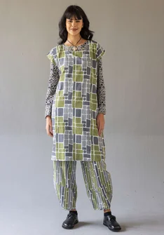 Kleid „Giraffe“ aus Bio-Baumwollgewebe - vanille