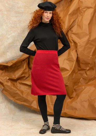 “Ebba” dotted/solid-colour jersey leggings in organic cotton/elastane - black
