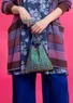 “Sunita” organic cotton embroidered bag (aqua green One Size)