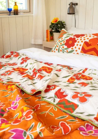 “Drömmar” organic cotton double bedspread - rowan