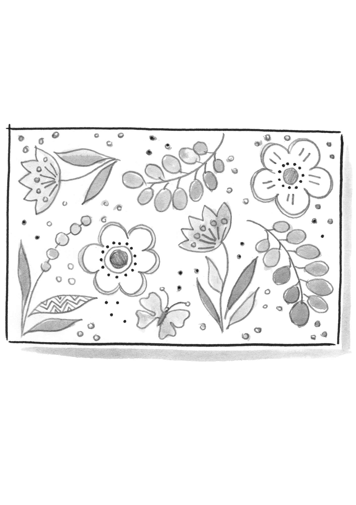 “Meadow” coir doormat