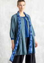 Sjaal "Kelly" van biologisch katoen - saffierblauw