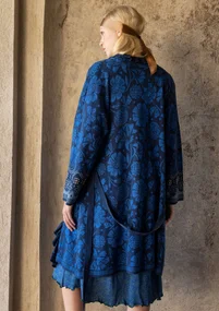 Strickjacke „Nectar“ aus Bio-Baumwolle - indigoblau
