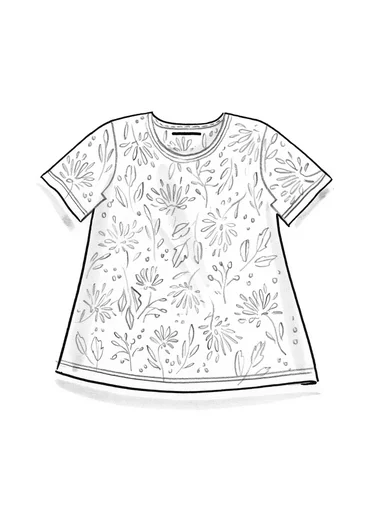 “Krysantemum” organic cotton/modal top - feather