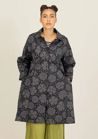 Kåpe «Cress» i økologisk bomull - svart