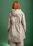 Parka „Irma“ aus Bio-Baumwollgewebe (taupe-gemustert M)