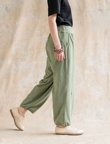 Jersey pants in organic cotton/spandex - hopper