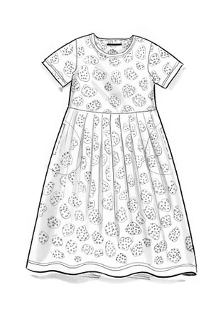 Jerseykleid „Himla“ aus Bio-Baumwolle - kirschblüte-gemustert