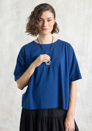 T-shirt i ekologisk bomull - indigoblå