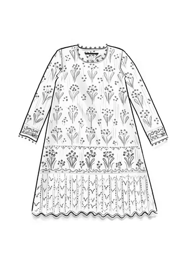 Strickkleid „Alma“ aus Bio-/Recycling-Baumwolle - aubergine