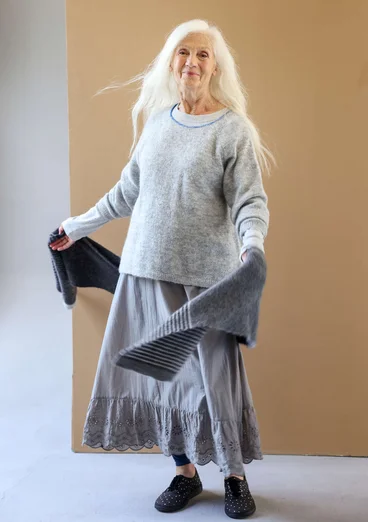 Sweater in an alpaca blend - heron