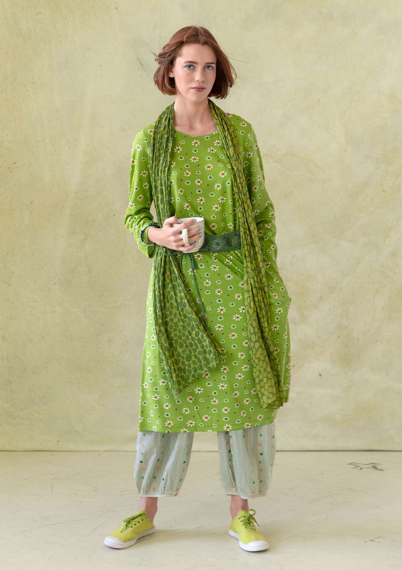 Oolong dress pea green