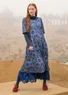 Robe "Hana" en jersey de coton biologique/modal (indigo clair L)