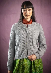 Strickjacke „Eternity“ aus Lammwollmischung - grau