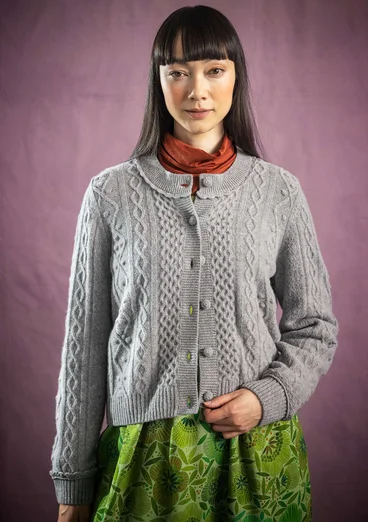 Strickjacke „Eternity“ aus Lammwollmischung - grau