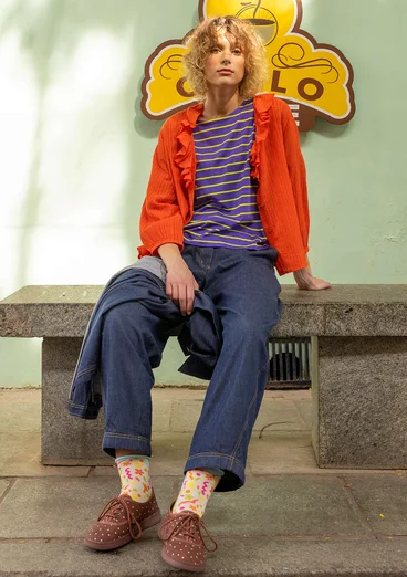 “Elise” organic cotton/modal top - amethyst