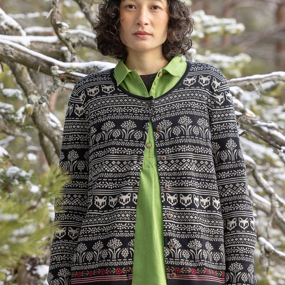 Vest "Canwood" van biologisch/gerecycled katoen - zwart