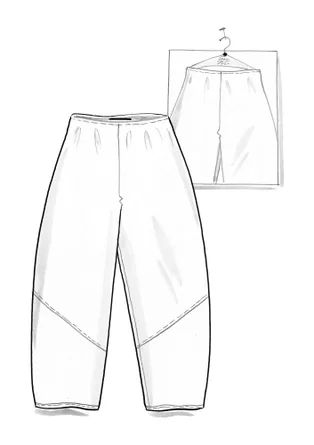 Jerseyhose aus Bio-Baumwolle - chili