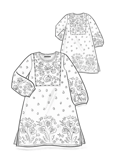 “Stine” knit dress in organic/recycled cotton - black