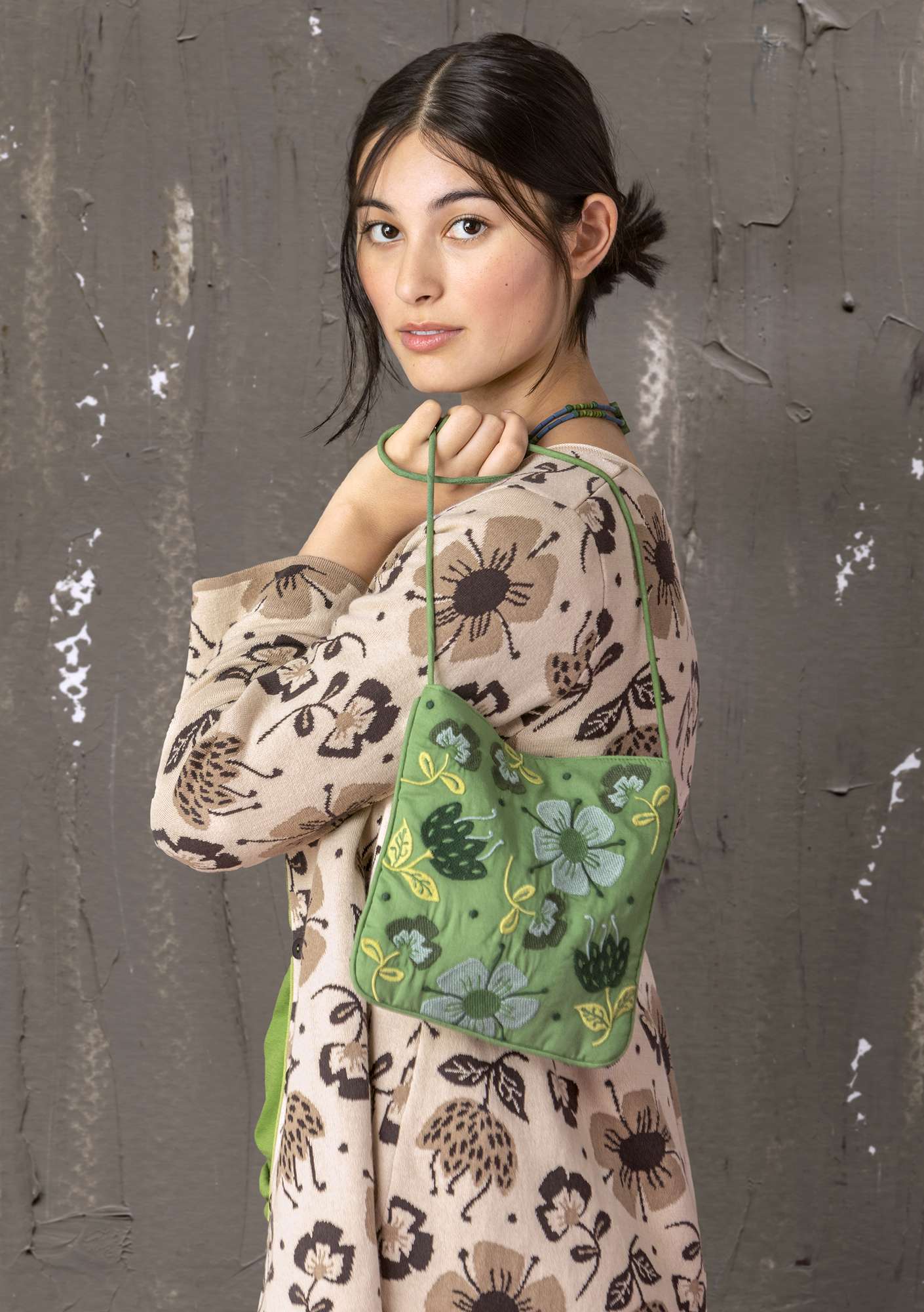 Tasche „Inez“ aus Öko-Baumwolle koriander