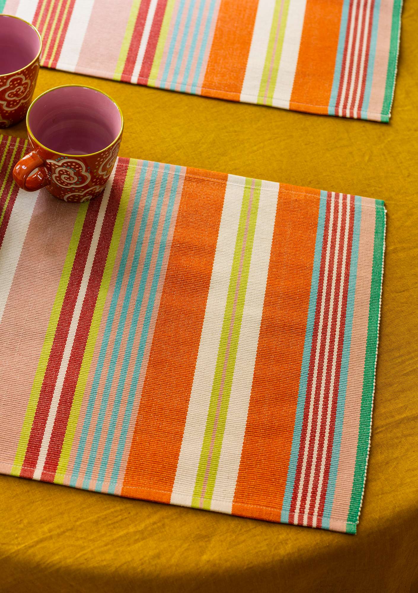 Set de table  Bolster  en coton biologique  multicolore