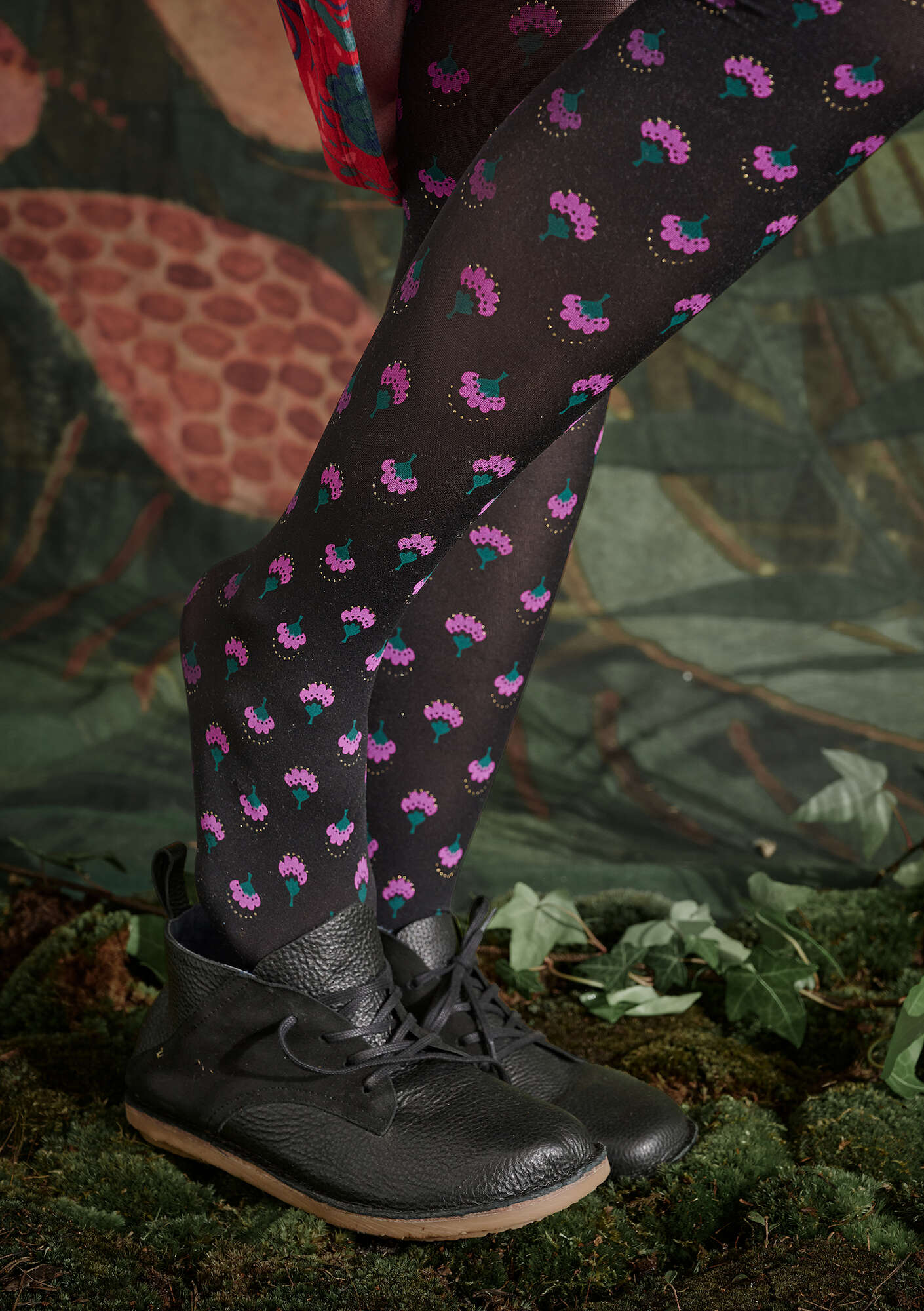 “Sigrid” tights in recycled nylon black