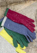 Gants en laine - indigo