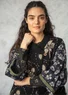 Gilet sans manches croisé "Marabel" en mélange de laine recyclée (noir S)