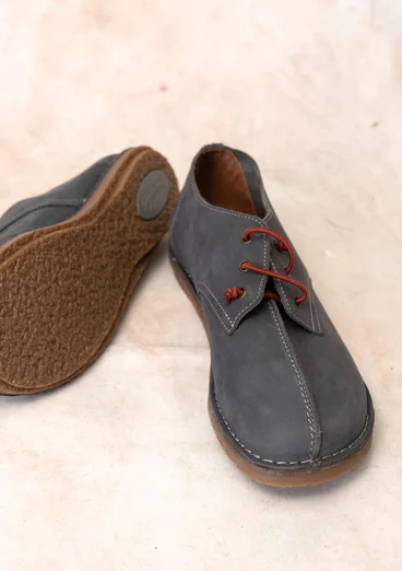 Sko i nubuck - askegrå